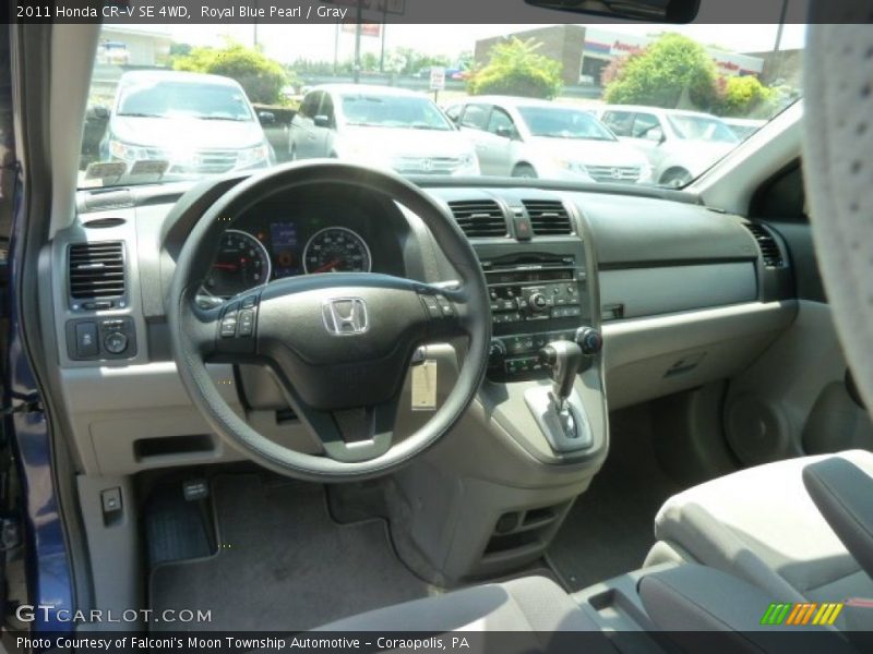 Royal Blue Pearl / Gray 2011 Honda CR-V SE 4WD