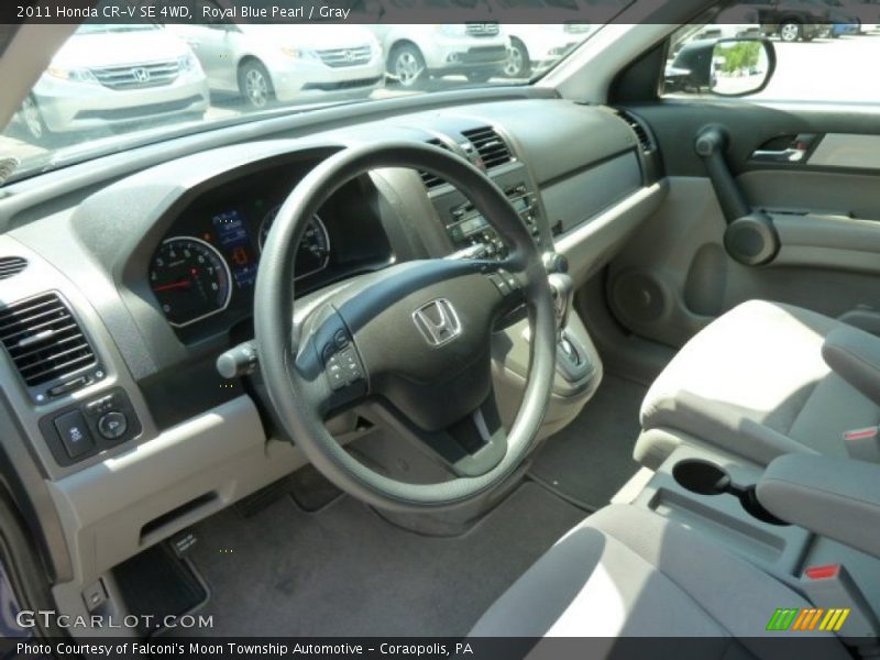 Royal Blue Pearl / Gray 2011 Honda CR-V SE 4WD