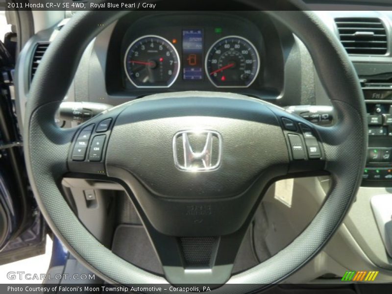Royal Blue Pearl / Gray 2011 Honda CR-V SE 4WD