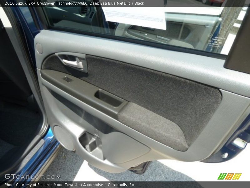 Deep Sea Blue Metallic / Black 2010 Suzuki SX4 Crossover Technology AWD