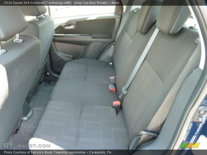 Deep Sea Blue Metallic / Black 2010 Suzuki SX4 Crossover Technology AWD