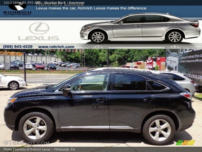 Obsidian Black / Parchment 2011 Lexus RX 350 AWD