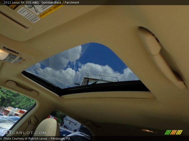 Obsidian Black / Parchment 2011 Lexus RX 350 AWD