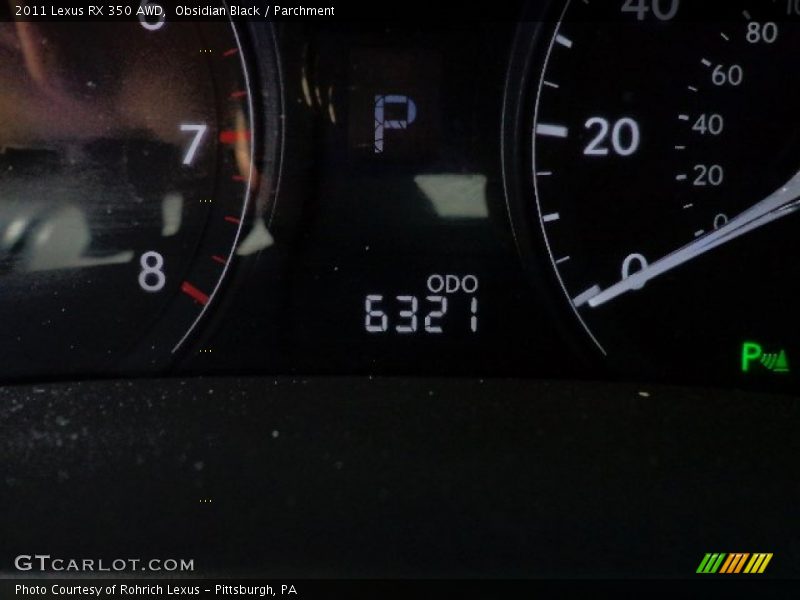 Obsidian Black / Parchment 2011 Lexus RX 350 AWD