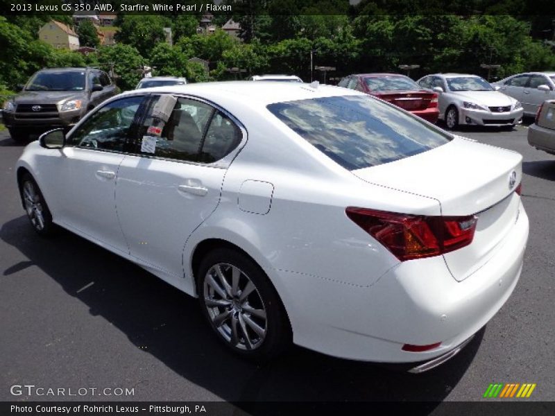 Starfire White Pearl / Flaxen 2013 Lexus GS 350 AWD