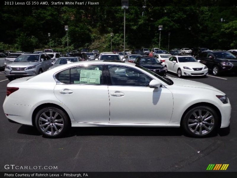 Starfire White Pearl / Flaxen 2013 Lexus GS 350 AWD