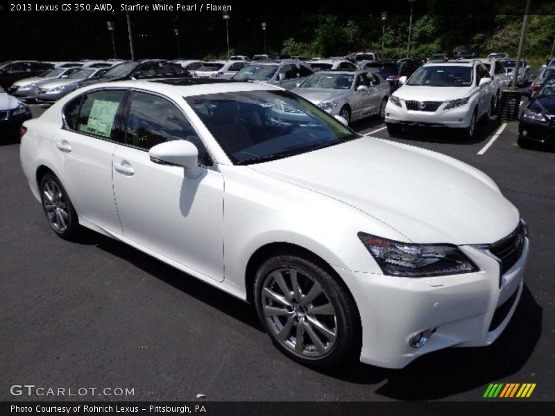 Starfire White Pearl / Flaxen 2013 Lexus GS 350 AWD