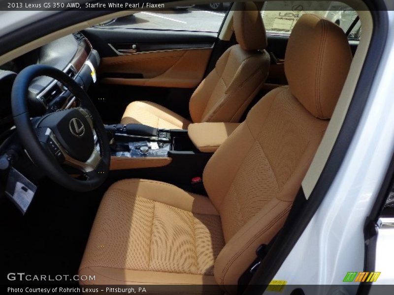 Starfire White Pearl / Flaxen 2013 Lexus GS 350 AWD