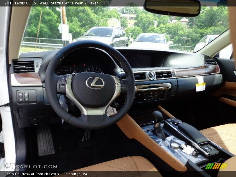 Starfire White Pearl / Flaxen 2013 Lexus GS 350 AWD
