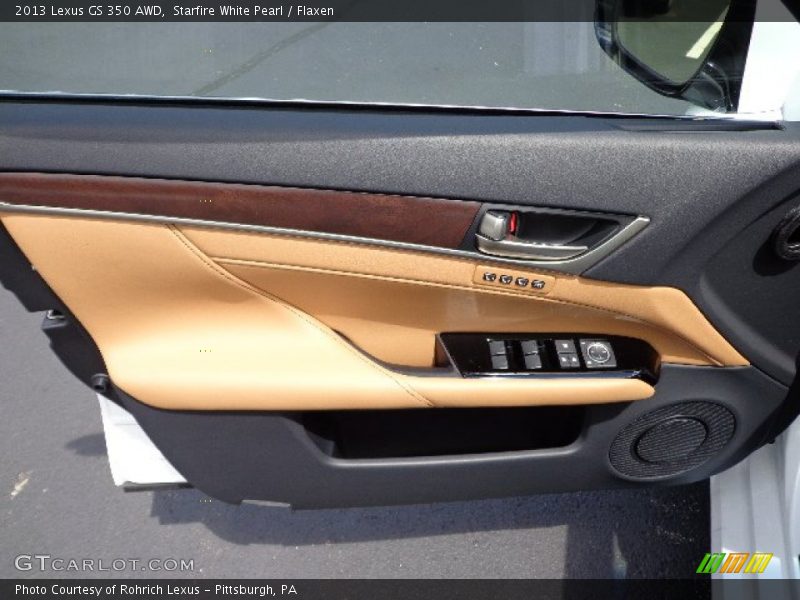 Starfire White Pearl / Flaxen 2013 Lexus GS 350 AWD