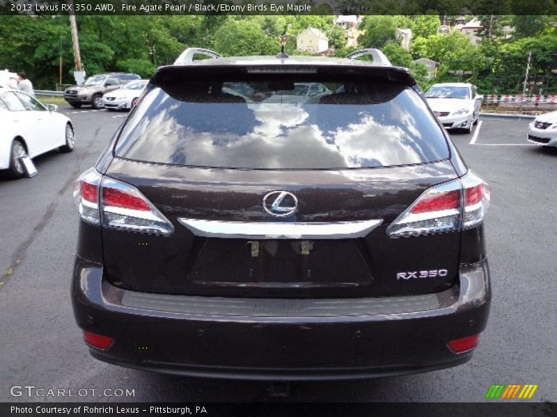 Fire Agate Pearl / Black/Ebony Birds Eye Maple 2013 Lexus RX 350 AWD