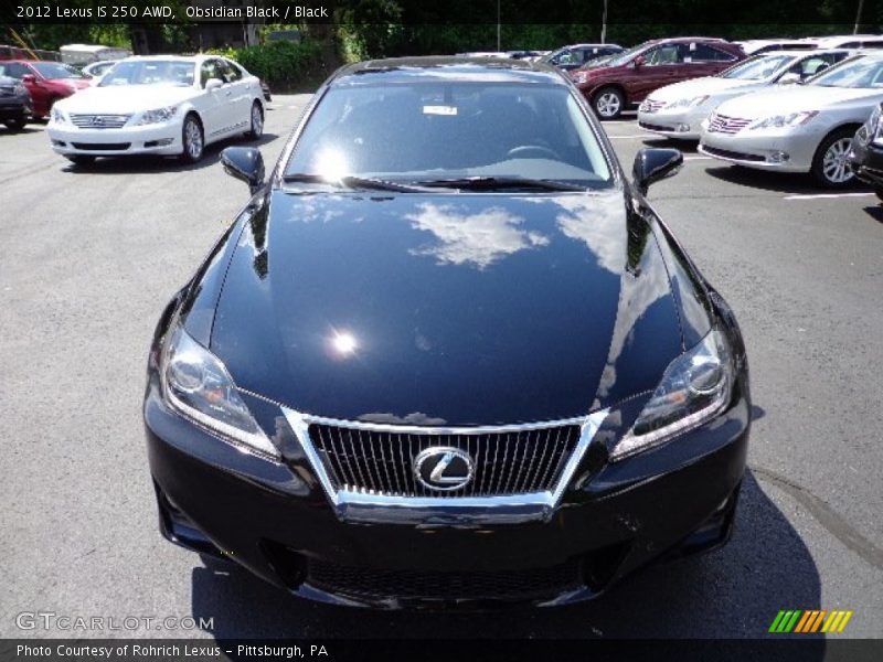 Obsidian Black / Black 2012 Lexus IS 250 AWD