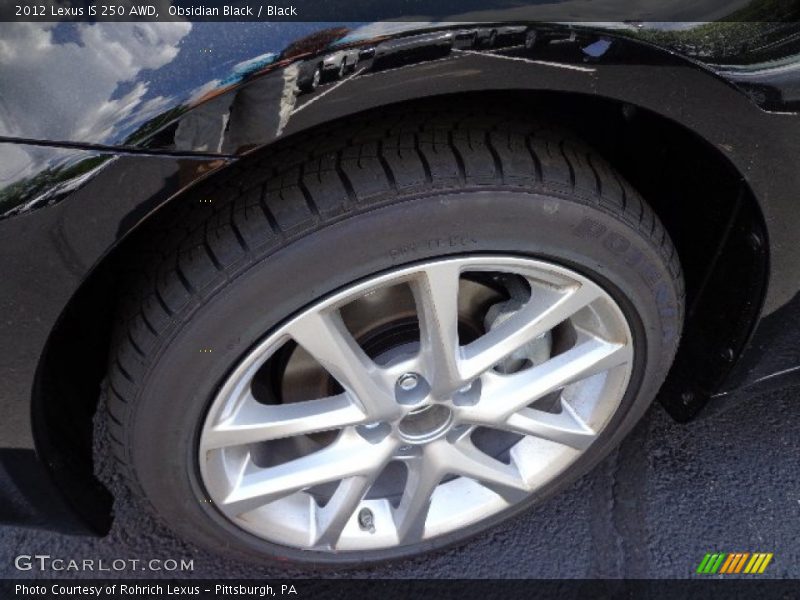 Obsidian Black / Black 2012 Lexus IS 250 AWD
