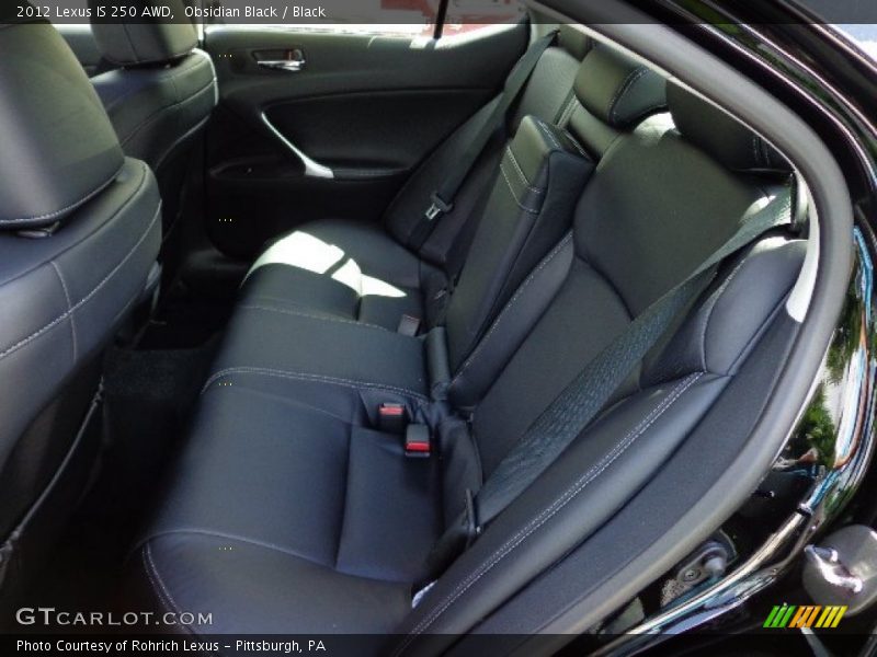 Obsidian Black / Black 2012 Lexus IS 250 AWD