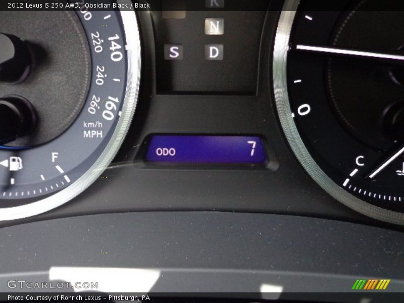 Obsidian Black / Black 2012 Lexus IS 250 AWD