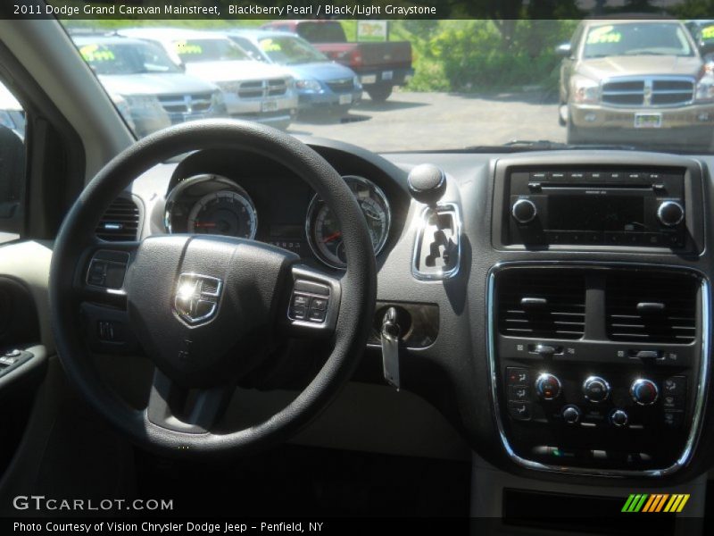 Blackberry Pearl / Black/Light Graystone 2011 Dodge Grand Caravan Mainstreet