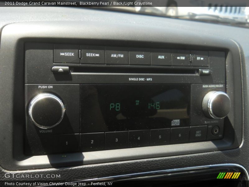Blackberry Pearl / Black/Light Graystone 2011 Dodge Grand Caravan Mainstreet