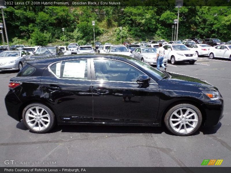 Obsidian Black / Ecru Nuluxe 2012 Lexus CT 200h Hybrid Premium