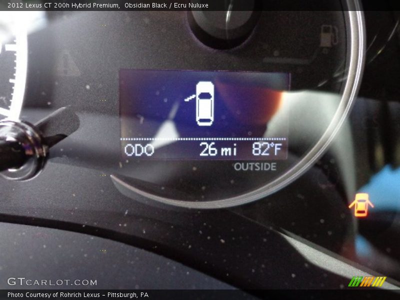Obsidian Black / Ecru Nuluxe 2012 Lexus CT 200h Hybrid Premium