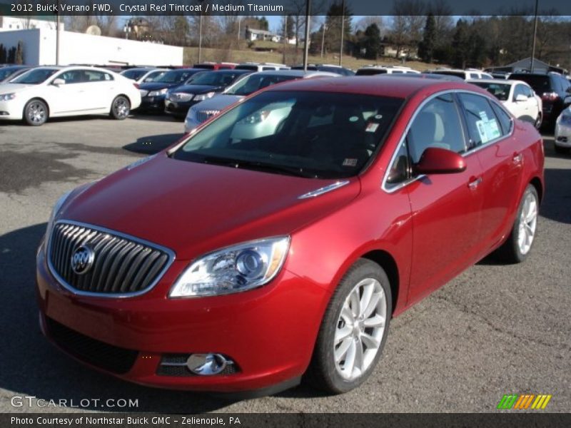 Crystal Red Tintcoat / Medium Titanium 2012 Buick Verano FWD