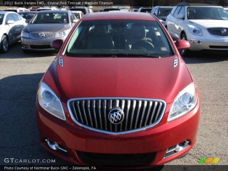 Crystal Red Tintcoat / Medium Titanium 2012 Buick Verano FWD