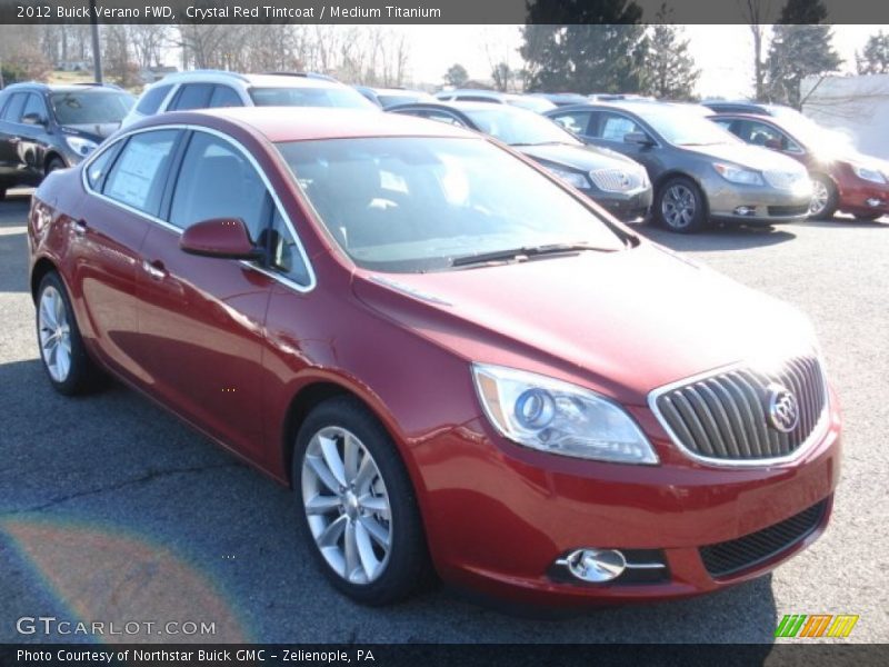 Crystal Red Tintcoat / Medium Titanium 2012 Buick Verano FWD