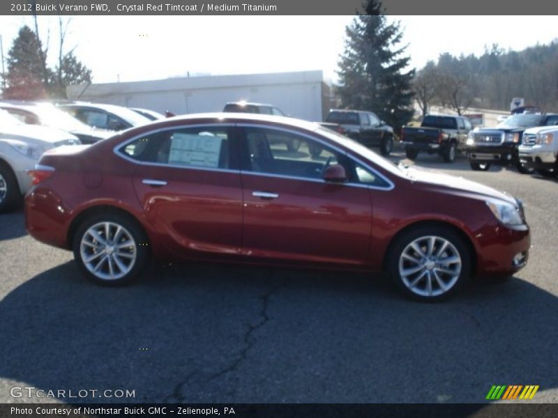 Crystal Red Tintcoat / Medium Titanium 2012 Buick Verano FWD