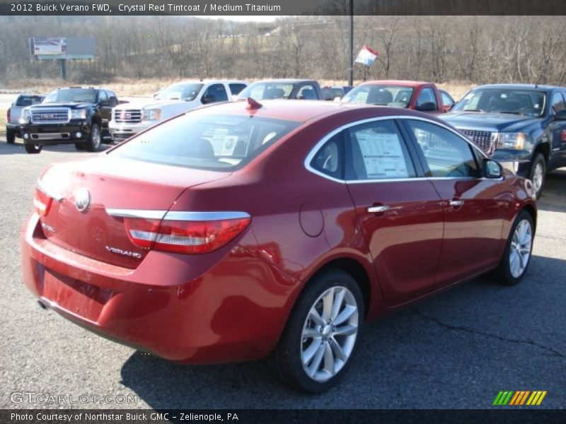 Crystal Red Tintcoat / Medium Titanium 2012 Buick Verano FWD