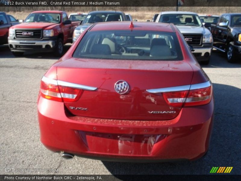 Crystal Red Tintcoat / Medium Titanium 2012 Buick Verano FWD