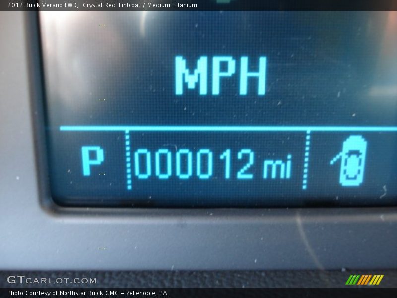 Crystal Red Tintcoat / Medium Titanium 2012 Buick Verano FWD