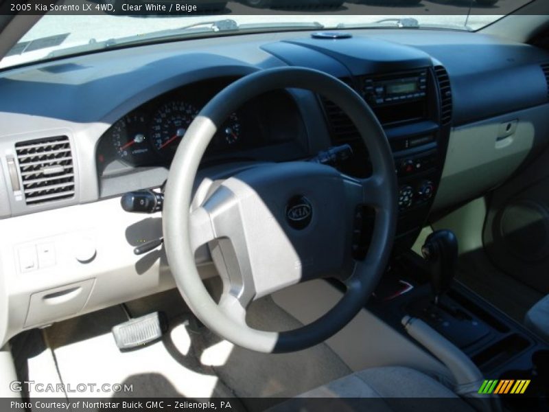 Clear White / Beige 2005 Kia Sorento LX 4WD