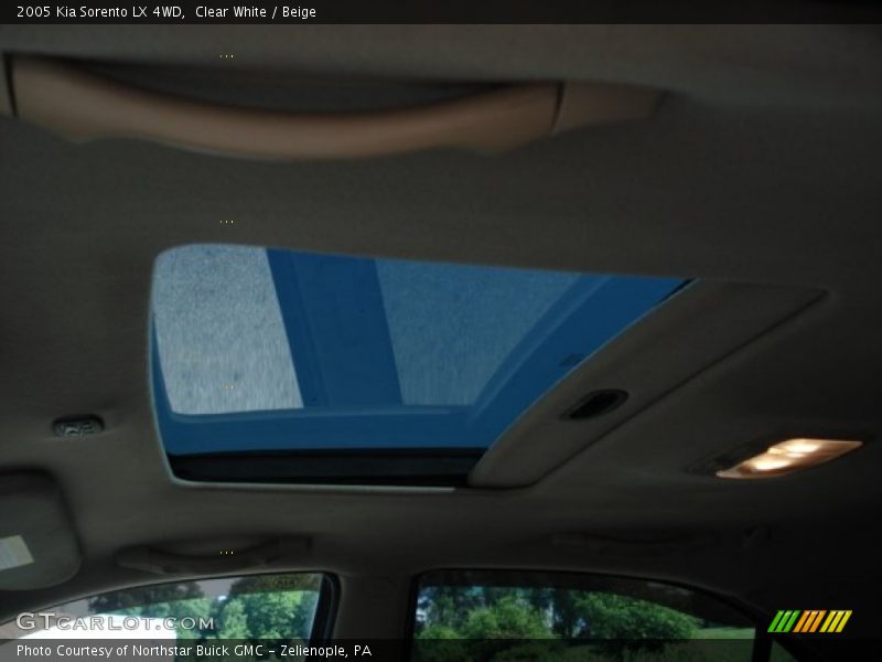 Clear White / Beige 2005 Kia Sorento LX 4WD