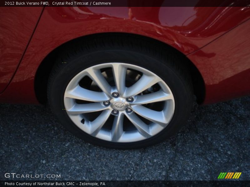 Crystal Red Tintcoat / Cashmere 2012 Buick Verano FWD