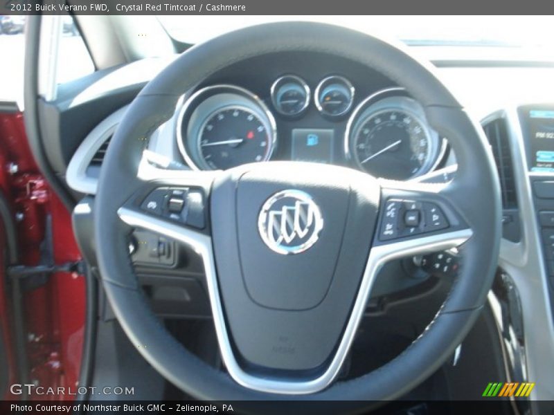 Crystal Red Tintcoat / Cashmere 2012 Buick Verano FWD