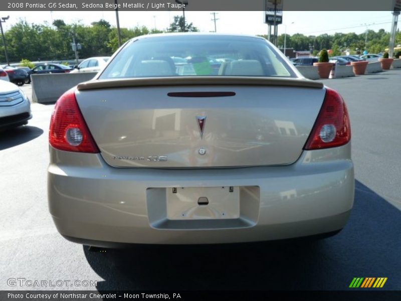 Sedona Beige Metallic / Light Taupe 2008 Pontiac G6 Sedan