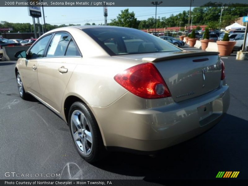Sedona Beige Metallic / Light Taupe 2008 Pontiac G6 Sedan