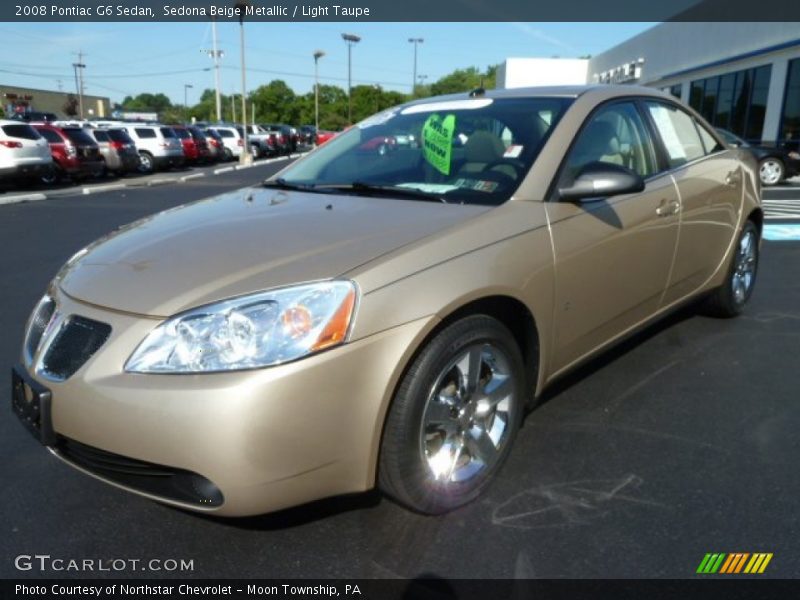 Sedona Beige Metallic / Light Taupe 2008 Pontiac G6 Sedan