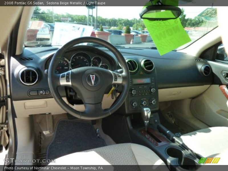 Sedona Beige Metallic / Light Taupe 2008 Pontiac G6 Sedan