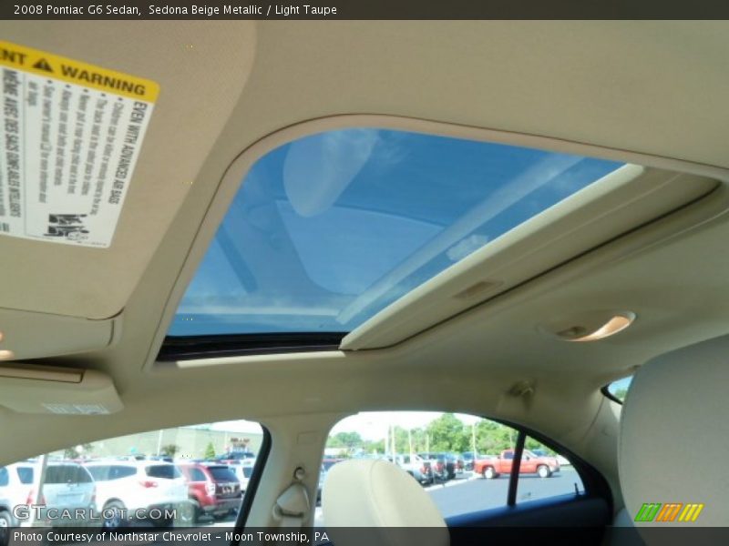 Sedona Beige Metallic / Light Taupe 2008 Pontiac G6 Sedan