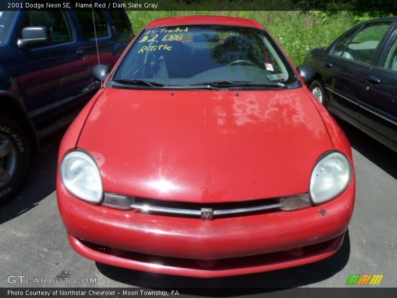 Flame Red / Dark Slate Gray 2001 Dodge Neon SE