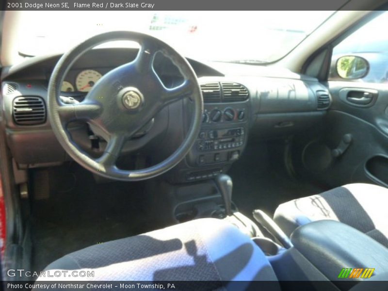 Flame Red / Dark Slate Gray 2001 Dodge Neon SE