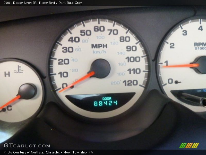 Flame Red / Dark Slate Gray 2001 Dodge Neon SE