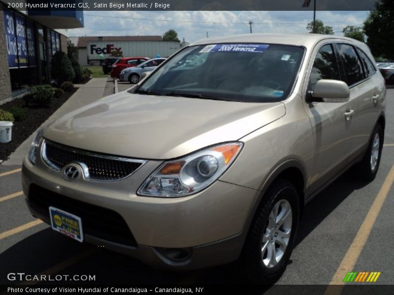Satin Beige Metallic / Beige 2008 Hyundai Veracruz GLS