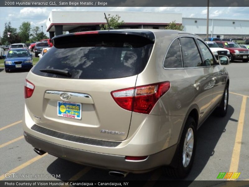 Satin Beige Metallic / Beige 2008 Hyundai Veracruz GLS