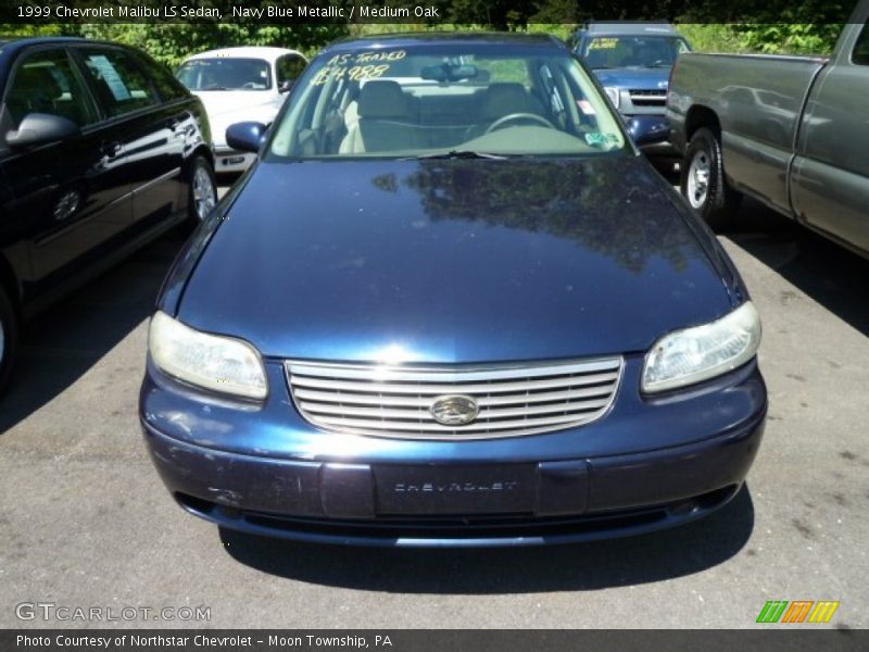 Navy Blue Metallic / Medium Oak 1999 Chevrolet Malibu LS Sedan
