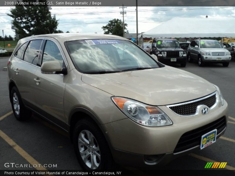 Satin Beige Metallic / Beige 2008 Hyundai Veracruz GLS