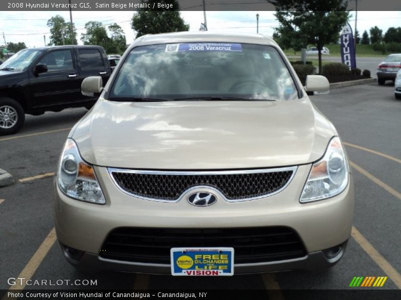 Satin Beige Metallic / Beige 2008 Hyundai Veracruz GLS