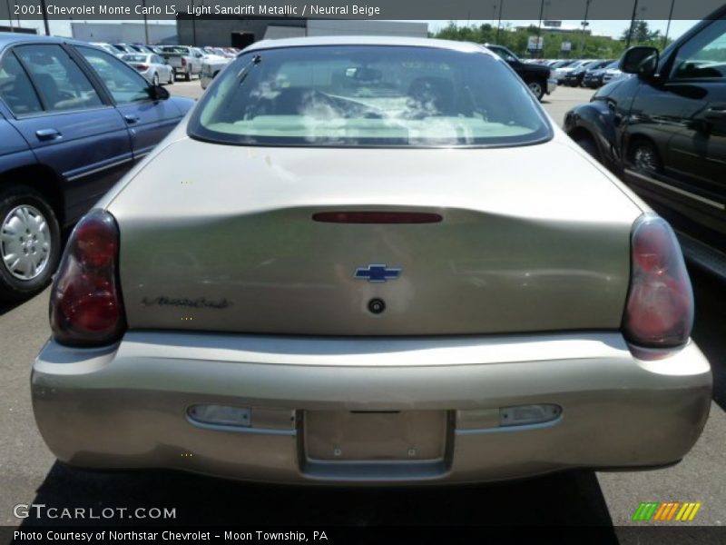 Light Sandrift Metallic / Neutral Beige 2001 Chevrolet Monte Carlo LS