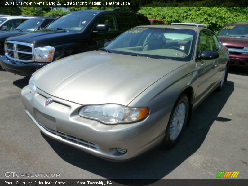 Light Sandrift Metallic / Neutral Beige 2001 Chevrolet Monte Carlo LS