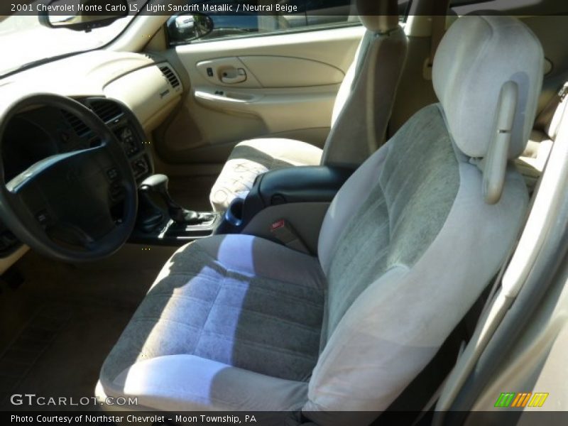 Light Sandrift Metallic / Neutral Beige 2001 Chevrolet Monte Carlo LS
